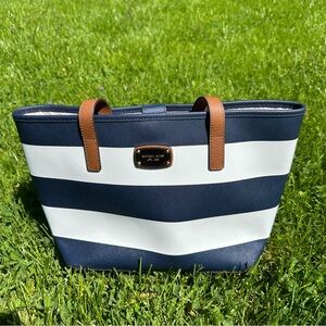Michael Kors Striped Tote Bag